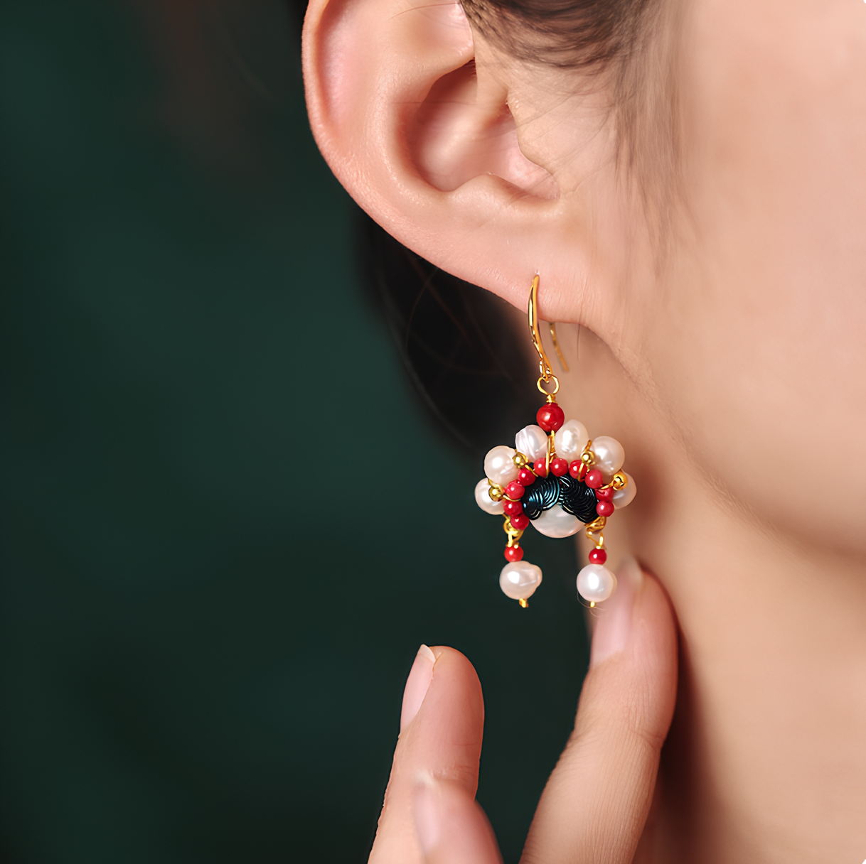 Mu Guiying Pearl Drop Earrings