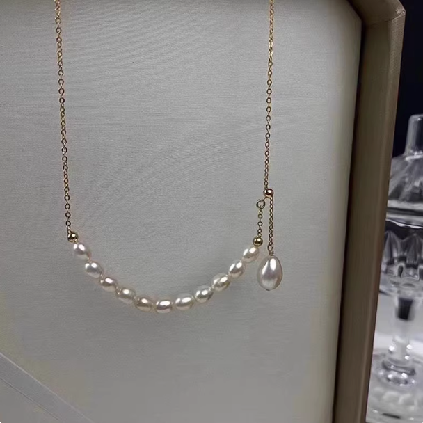 Baroque Pearl Cascade Necklace