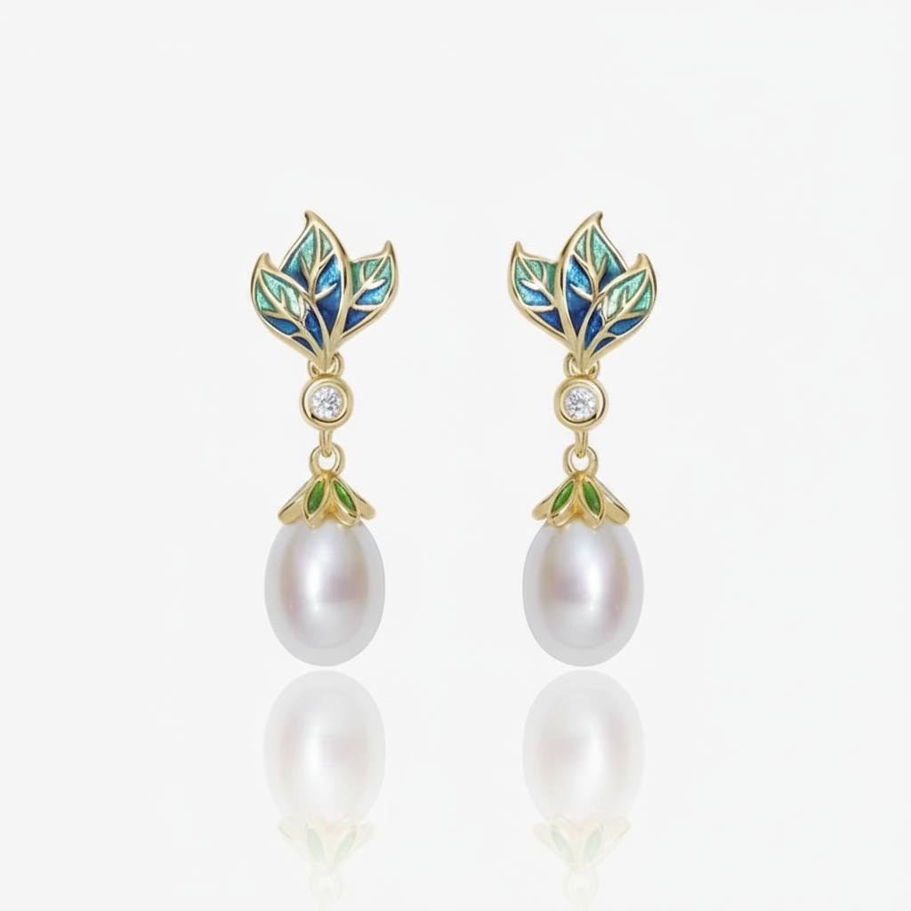 Jasmine Pearl Drop Earrings