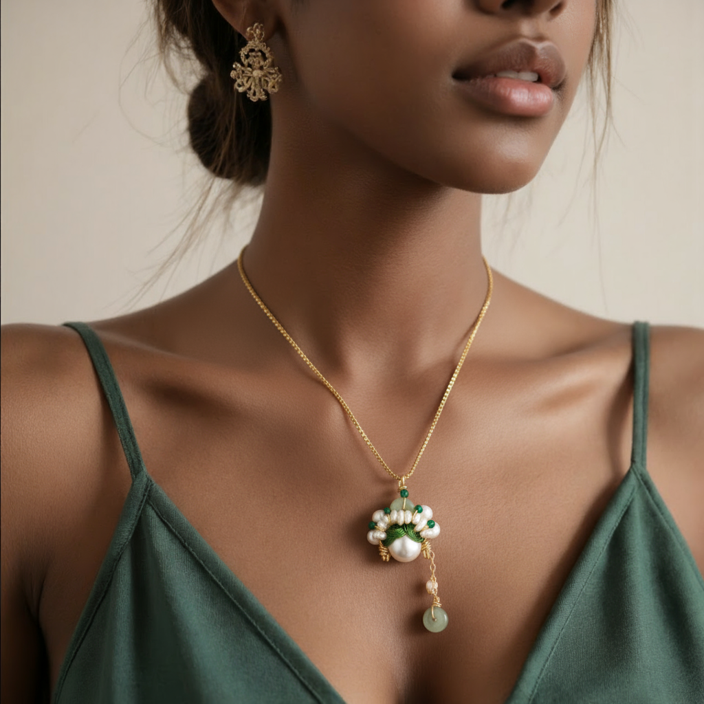 Qingyi Peking Opera Freshwater Pearl Necklace