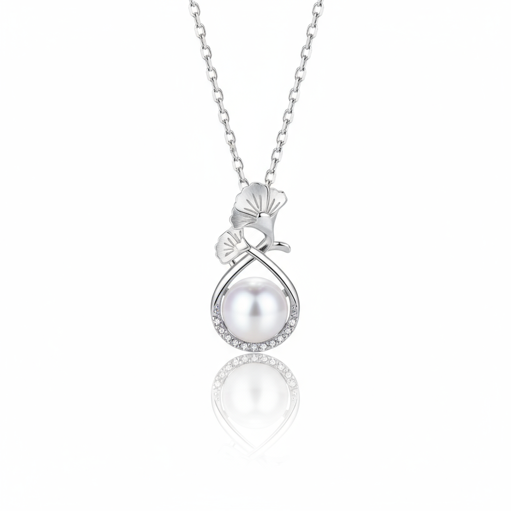 Carnation Pearl Pendant Necklace