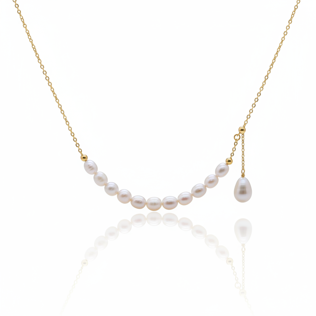 Baroque Pearl Cascade Necklace